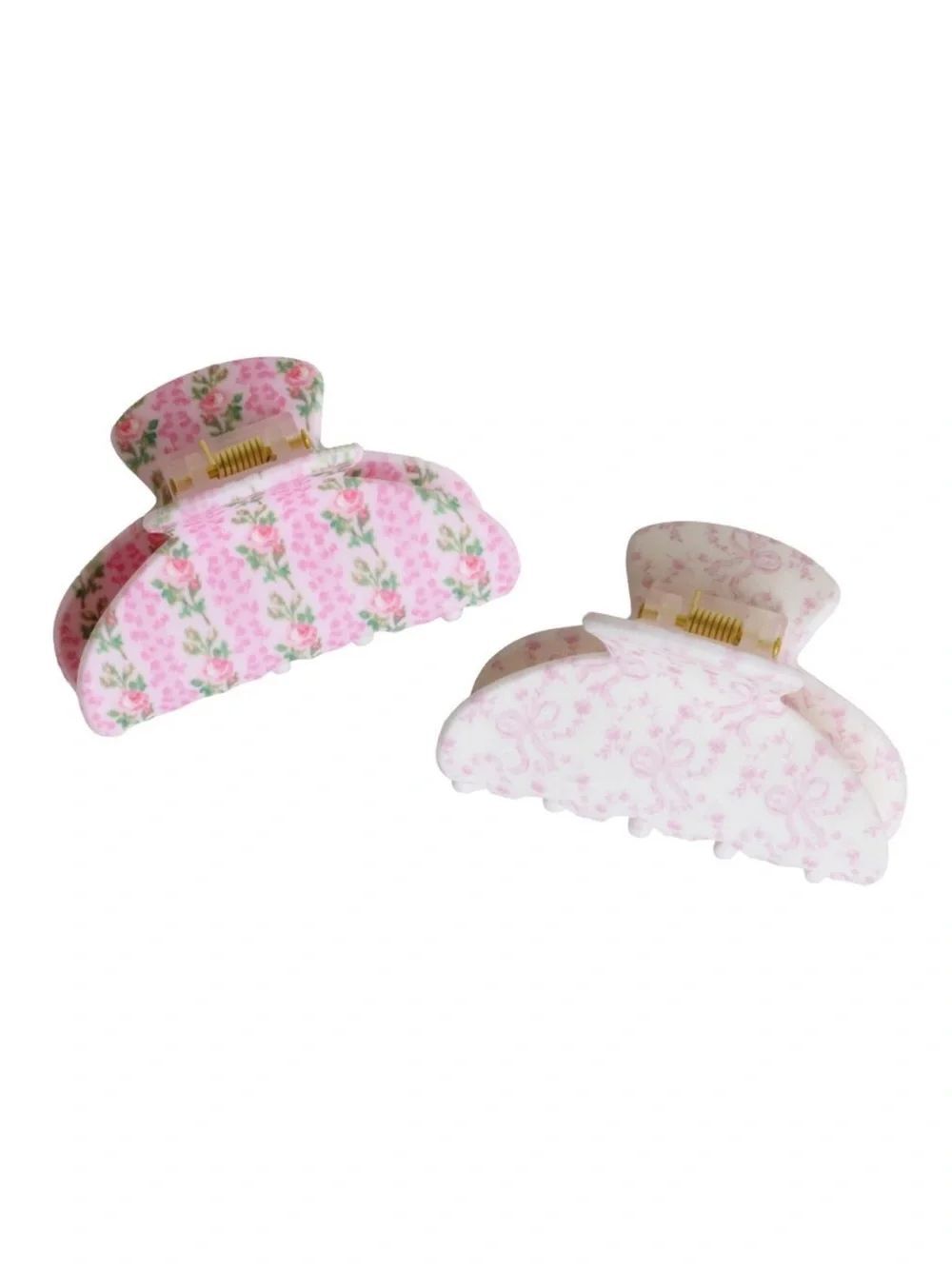LoveShackFancy x Target Goody Blooming Heirloom Small Claw Hair Clip 2PC